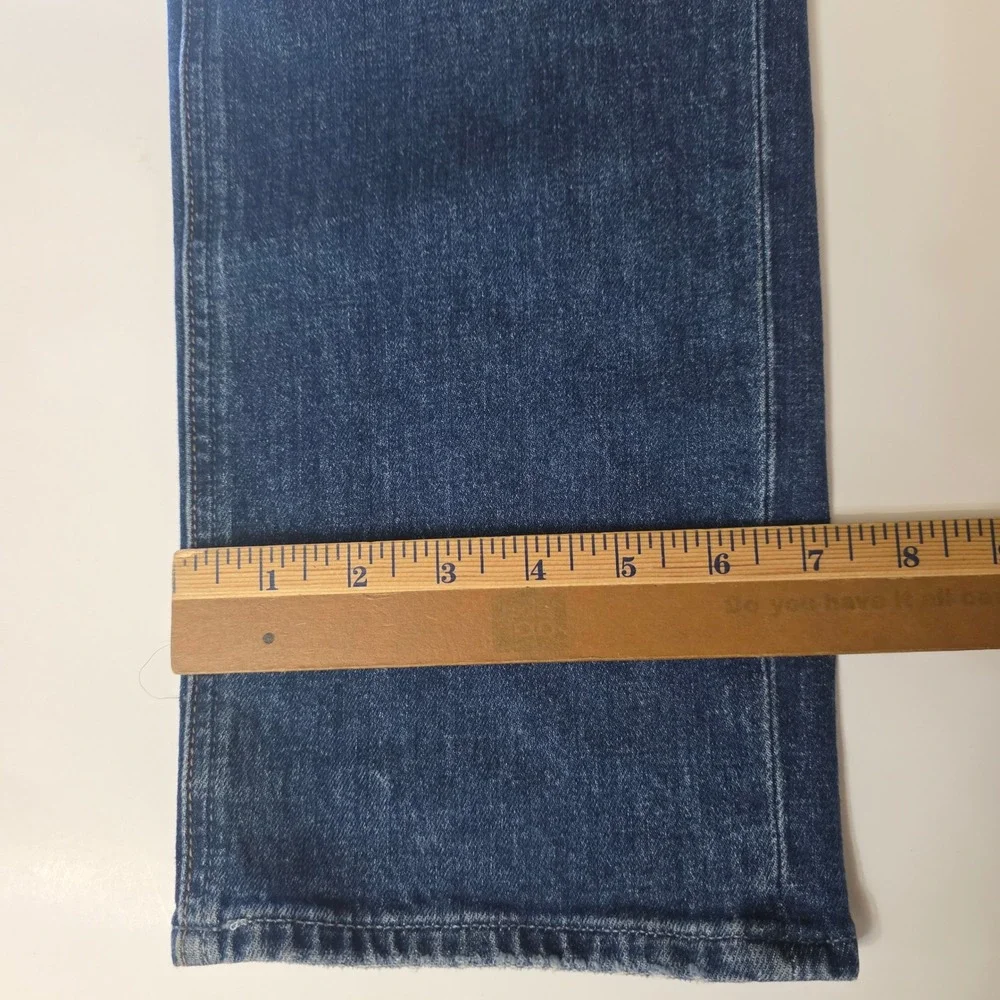 Paige Noella Maternity Jeans Womens 30W X 26L Blue Straight Leg‎ Elastic Stretch